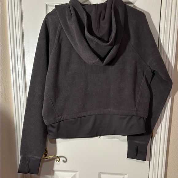 NWT FLX Women's Charcoal Fleece hooded sweatshirt - Picture 7 of 9